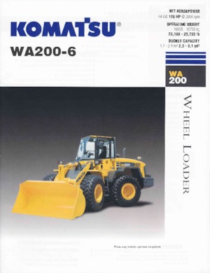 व्हील लोडर Komatsu WA 200-6