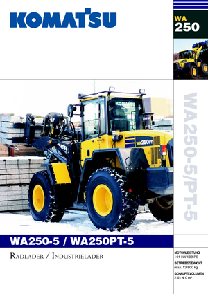 व्हील लोडर Komatsu WA250-5