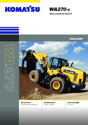 व्हील लोडर Komatsu WA270-8E0