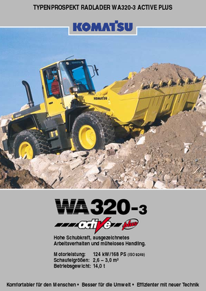 व्हील लोडर Komatsu WA320-3 active Plus
