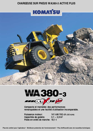 व्हील लोडर Komatsu WA380-3 active Plus