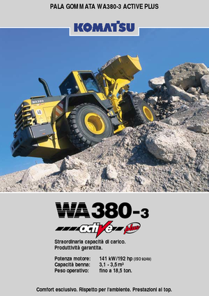 व्हील लोडर Komatsu WA380-3 active Plus