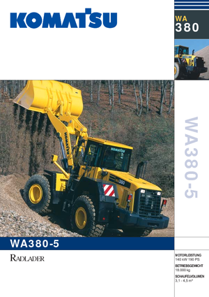व्हील लोडर Komatsu WA380-5