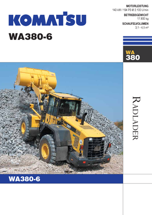व्हील लोडर Komatsu WA380-6