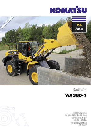 व्हील लोडर Komatsu WA380-7