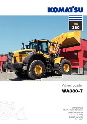 व्हील लोडर Komatsu WA380-7
