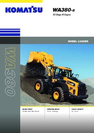 व्हील लोडर Komatsu WA380-8E0