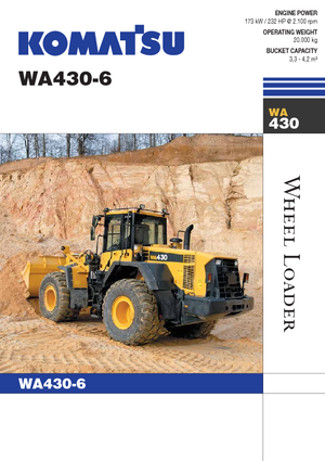 व्हील लोडर Komatsu WA430-6E0