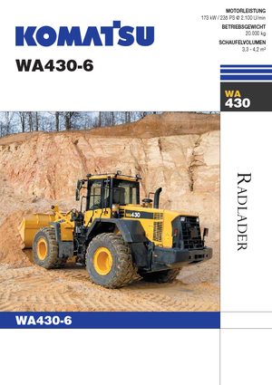 व्हील लोडर Komatsu WA430-6E0