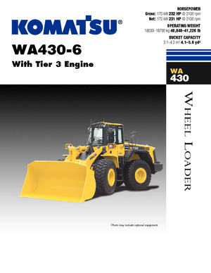 व्हील लोडर Komatsu WA430-6E0