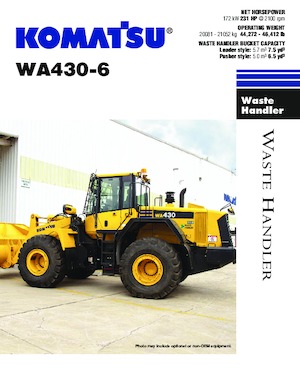 व्हील लोडर Komatsu WA 430-6