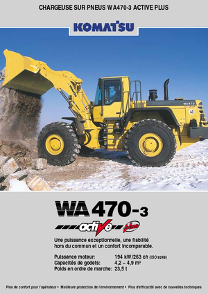 व्हील लोडर Komatsu WA470-3 active Plus