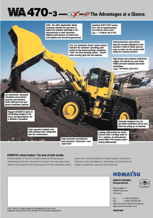व्हील लोडर Komatsu WA470-3 active Plus