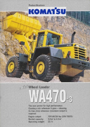 व्हील लोडर Komatsu WA 470-3
