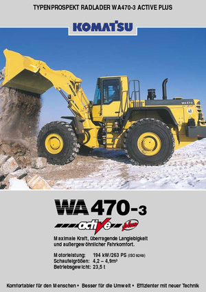 व्हील लोडर Komatsu WA470-3 Magnum active Plus