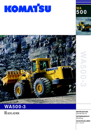 व्हील लोडर Komatsu WA500-3