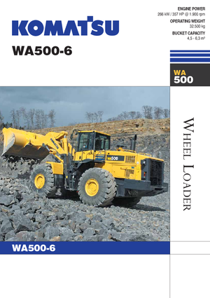 व्हील लोडर Komatsu WA500-6