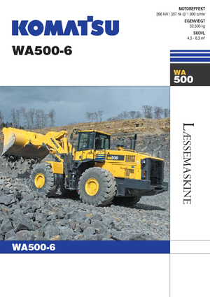 व्हील लोडर Komatsu WA500-6