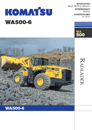 व्हील लोडर Komatsu WA500-6