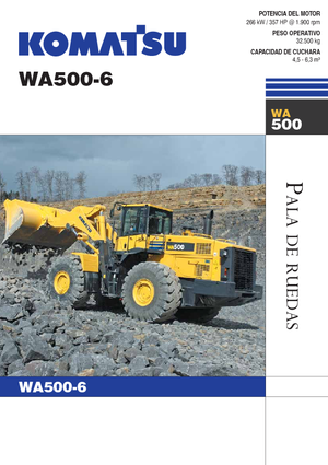 व्हील लोडर Komatsu WA500-6