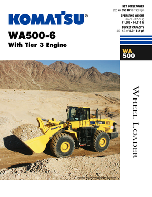 व्हील लोडर Komatsu WA500-6