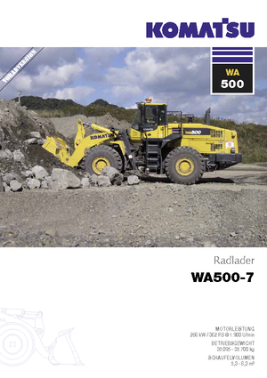 व्हील लोडर Komatsu WA500-7
