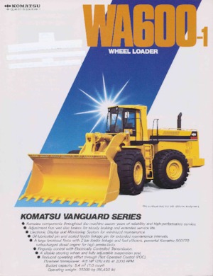 व्हील लोडर Komatsu WA 600-1