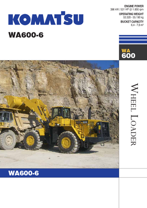 व्हील लोडर Komatsu WA600-6