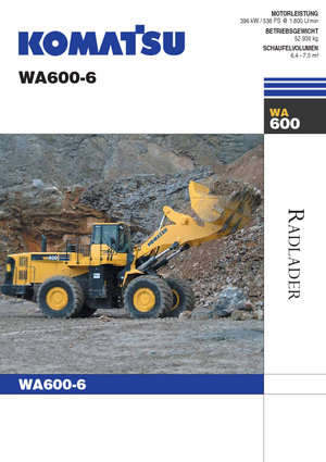 व्हील लोडर Komatsu WA600-6