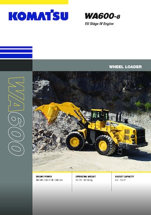 व्हील लोडर Komatsu WA600-8E0