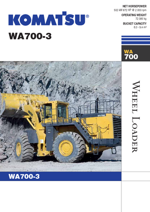 व्हील लोडर Komatsu WA700-3