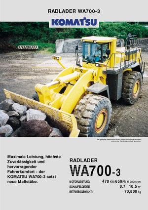 व्हील लोडर Komatsu WA700-3