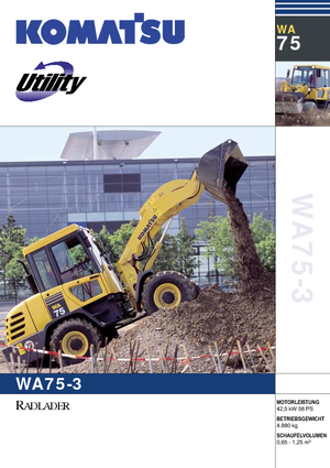 व्हील लोडर Komatsu WA75-3 Fleet