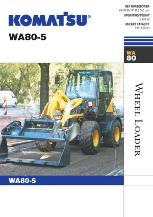 व्हील लोडर Komatsu WA80-5