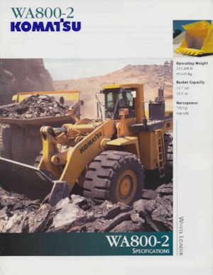 व्हील लोडर Komatsu WA 800-2