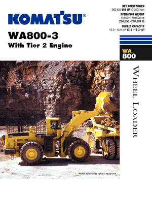 व्हील लोडर Komatsu WA800-3