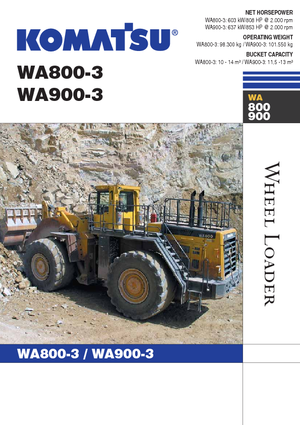 व्हील लोडर Komatsu WA800-3