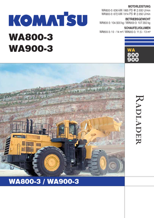 व्हील लोडर Komatsu WA900-3
