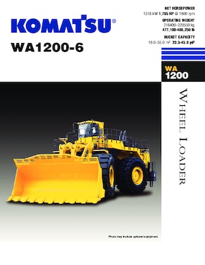 व्हील लोडर Komatsu WA1200-6