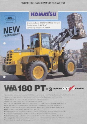 व्हील लोडर Komatsu WA180PT-3 active