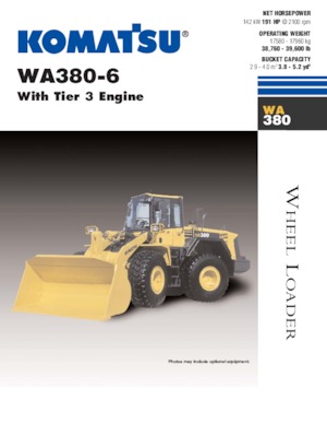 व्हील लोडर Komatsu WA380-6