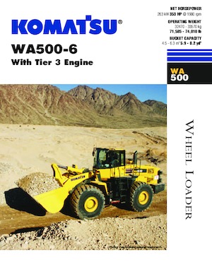 व्हील लोडर Komatsu WA500-6