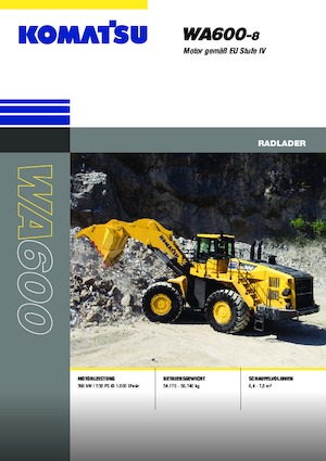 व्हील लोडर Komatsu WA600-8