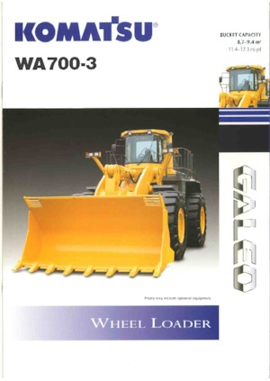 व्हील लोडर Komatsu WA700-3A