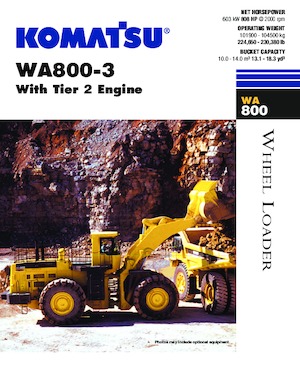 व्हील लोडर Komatsu WA800-3