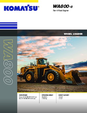 व्हील लोडर Komatsu WA800-8E0