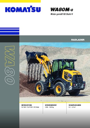 व्हील लोडर Komatsu WA80M-8E0