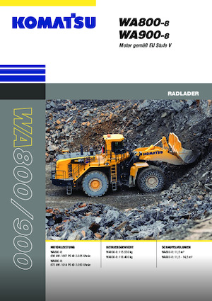 व्हील लोडर Komatsu WA800-8E0