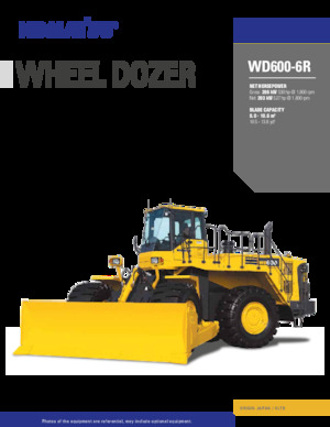 व्हील डोज़र Komatsu WD600-6R