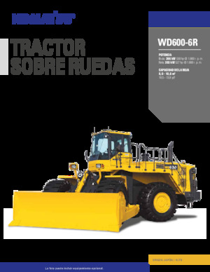 व्हील डोज़र Komatsu WD600-6R